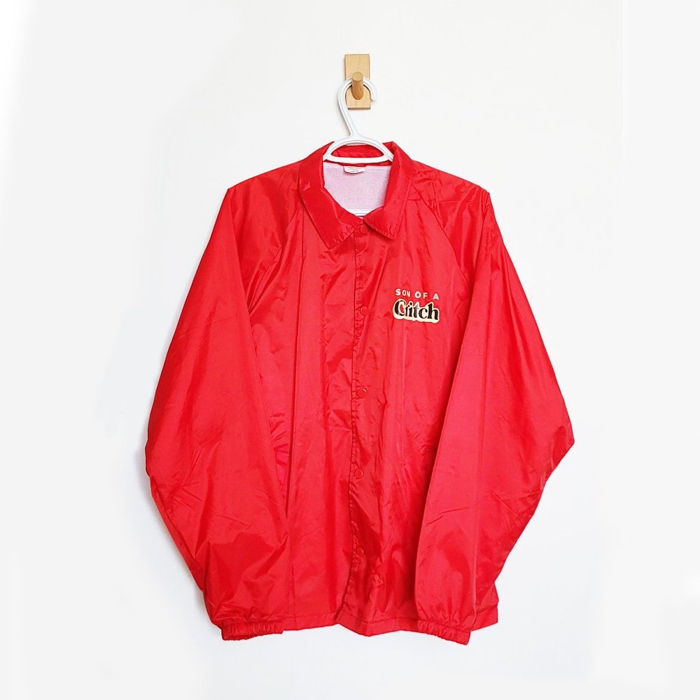 CBC Gem Show Son of a Critch Red Nylon Jacket - Size XL